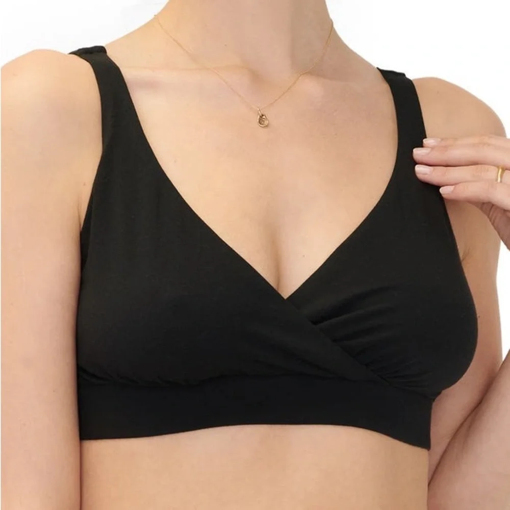 Hatch Crossover Pima Cotton Blend Nursing Bra